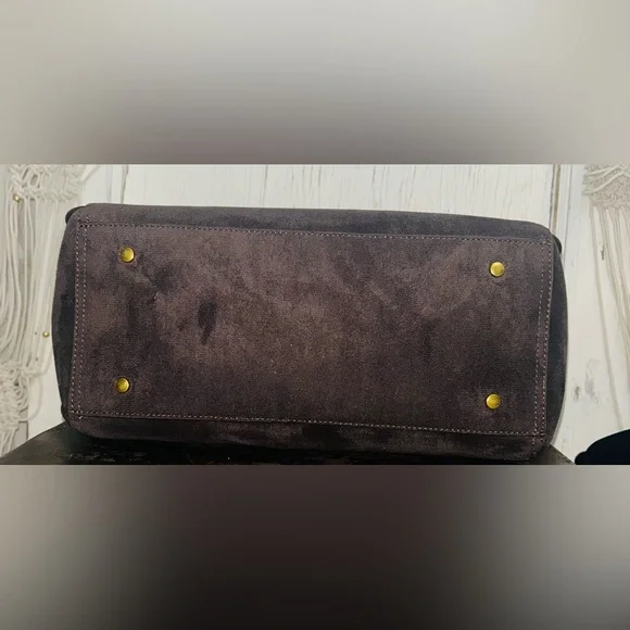 House of Harlow 1960 Style Brown Suede Tote Bag-NWOT - Picture 7 of 11